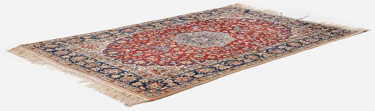 A semi-antique Isfahan rug, Central Persia, c. 160 x 105 cm.