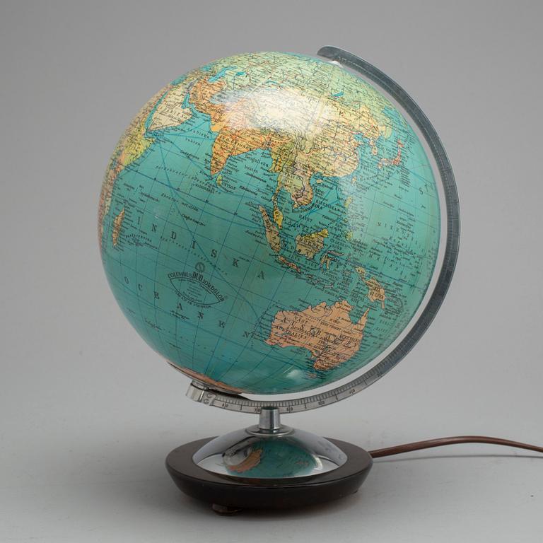 JORDGLOB, Columbus Duo Jordglob, 1900-talets andra hälft.