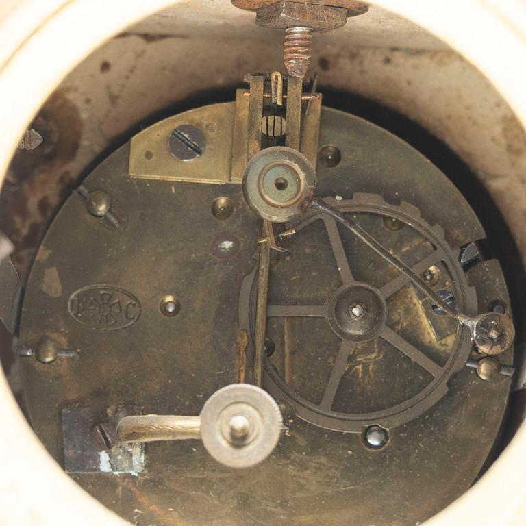 A mantle clock, France, circa 1900.