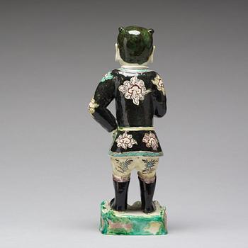 FIGURIN, porslin. Qingdynastin, Kangxi (1662-1722).