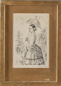 Max Svabinsky · MAX SVABINSKY, grafiskt blad, signerad.