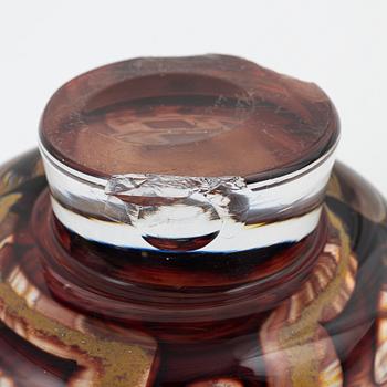 Vicke Lindstrand, a unique glass bowl, Kosta.