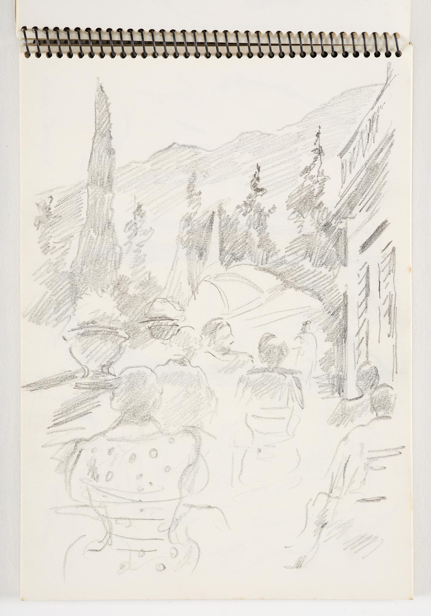 Lotte Laserstein, 4 skissböcker med blyertsteckningar.