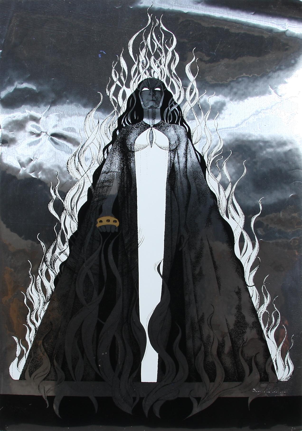 PARTI LITOGRAFIER SAMT TECKNINGAR OCH BLANDTEKNIK, 10 st, bla efter Desprez och Manet. 1900-tal.