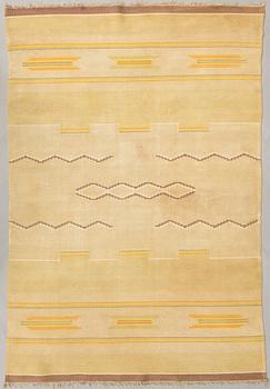 A 1930s Finnish flat weave carpet. Circa 225x155 cm.