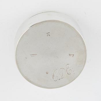 Dosor / toiletteaskar, 4 st, silver, bl a  Lorenz Georg Weis, Norrköping 1823.