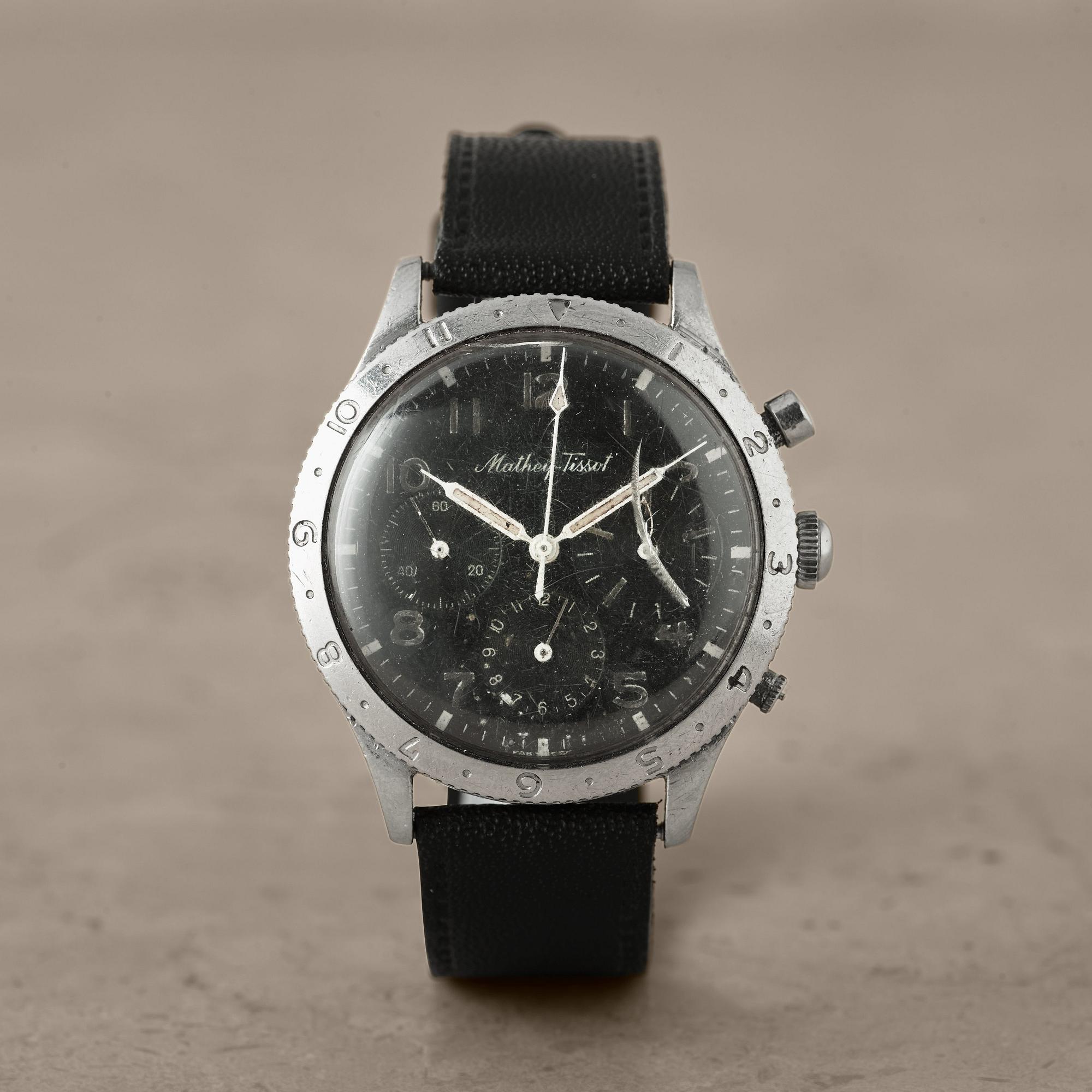 MATEY-TISSOT, Type XX, chronograph, wristwatch, 38,5 mm,