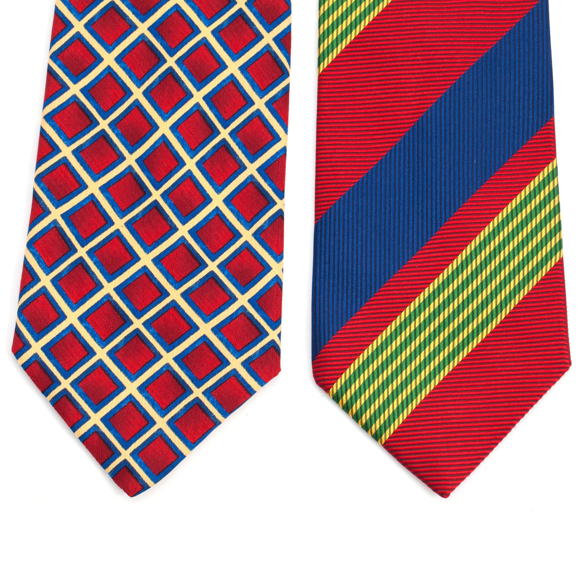 ERMENEGILDO ZEGNA, two silk ties.