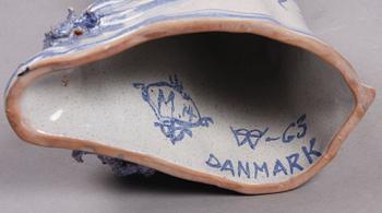 FIGURIN, keramik, Björn Wiinblad, Danmark. Sign o dat -63.