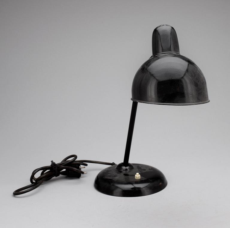 BORDSLAMPA, modell nr 6556, Christian Dell, Gebr. Kaiser Dell, Tyskland, formgiven 1934.