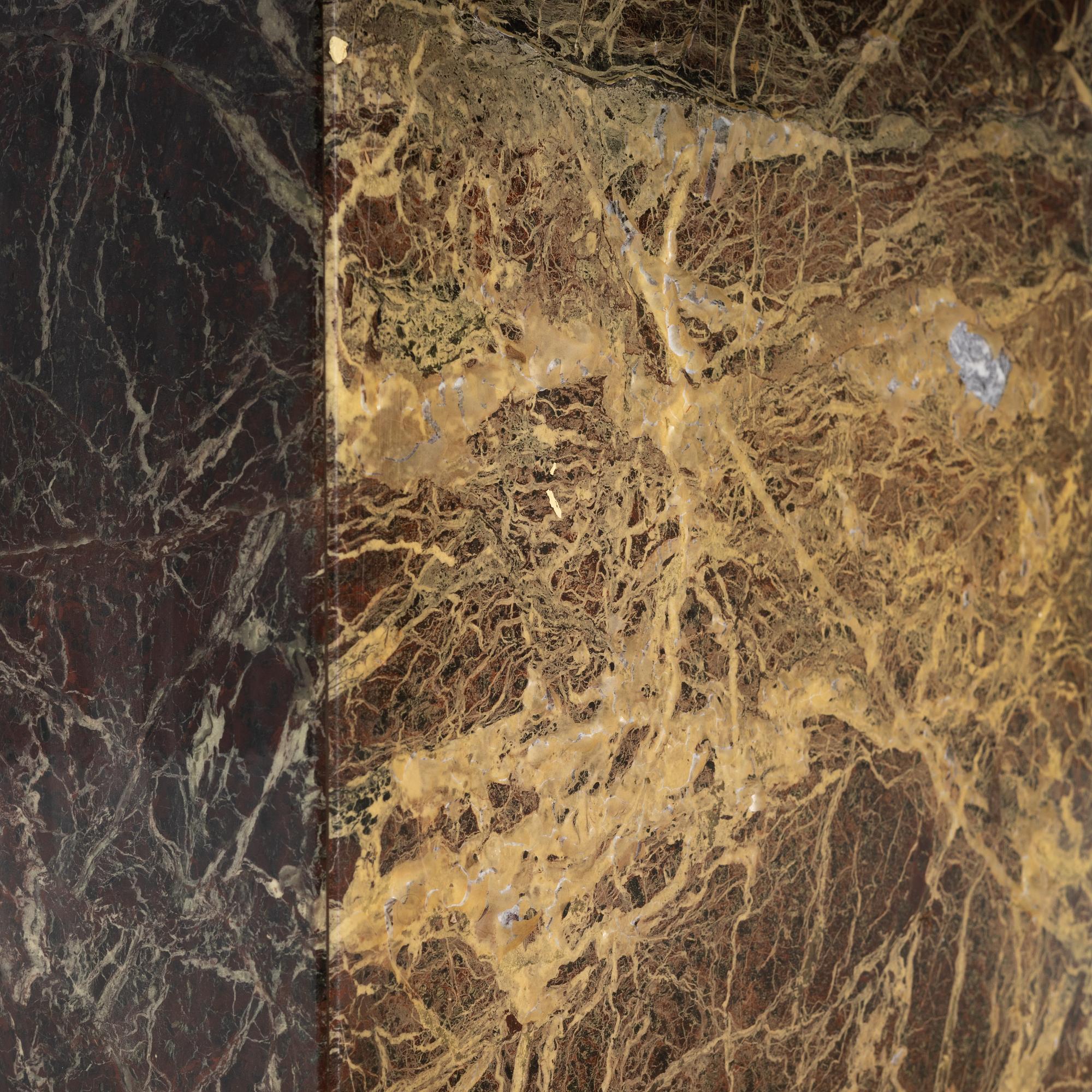 A stone coffee table, late 20th Century.