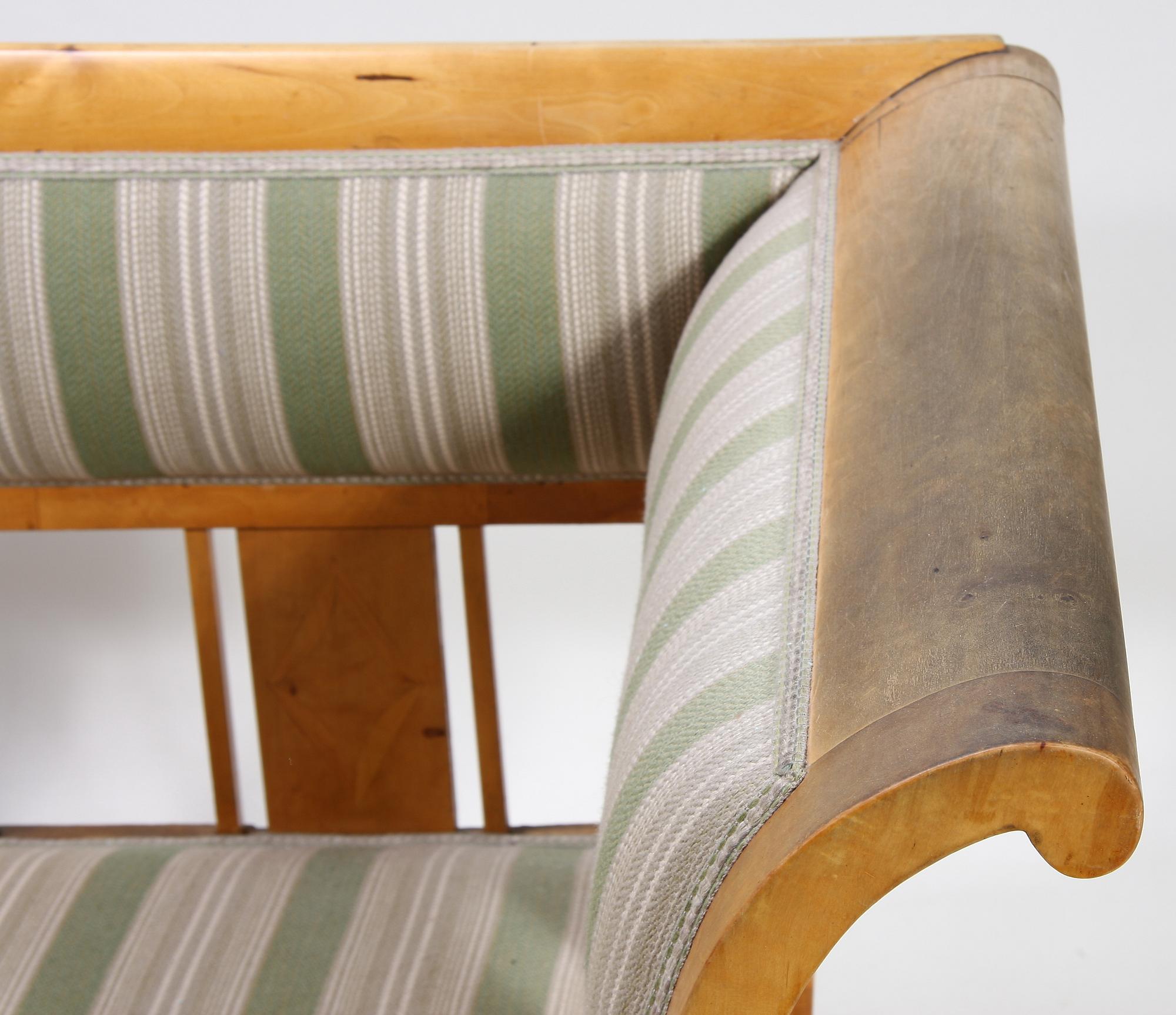 SOFFA samt STOLAR, ett par, biedermeier, 1800-talets mitt.