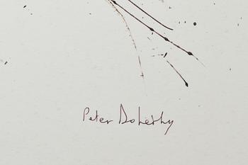 PETER DOHERTY,  litografi. Signerad och numrerad 2/5 "AP", samt bok "Peter Doherty The Books of Albino", signerad.