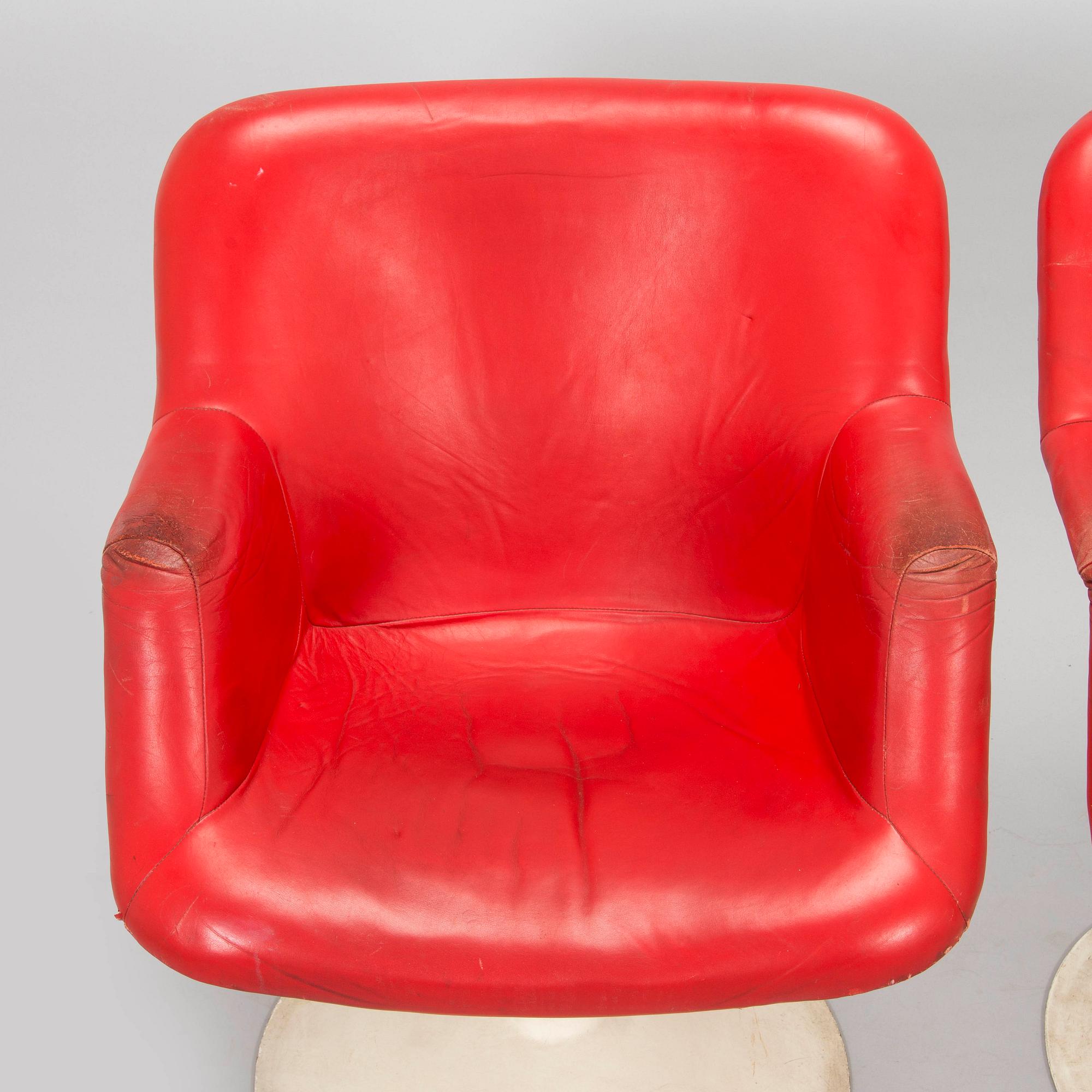 Yrjö Kukkapuro, nojatuoleja, pari, "Junior", Haimi, 1960-luku.