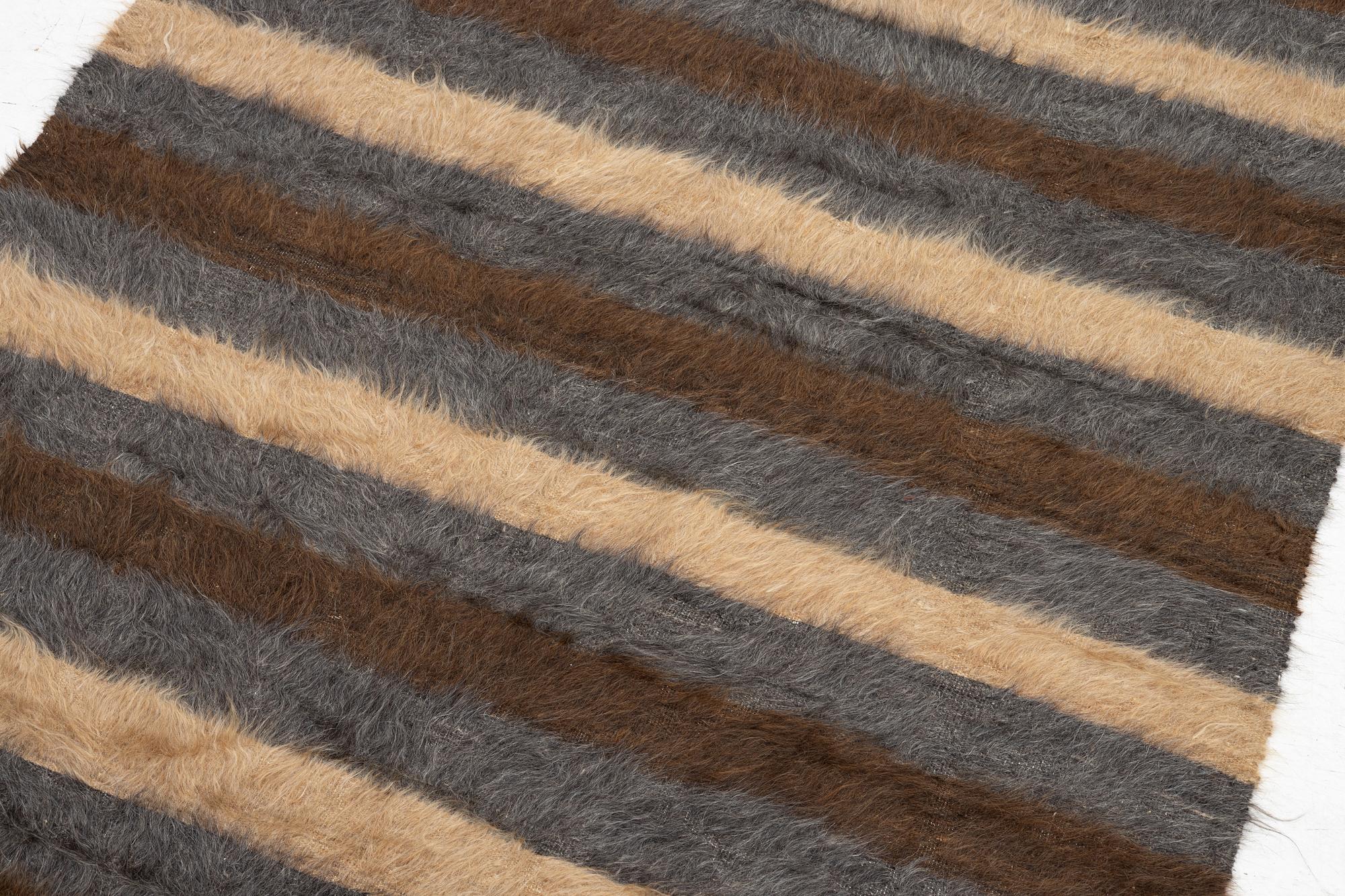 A Turkish 'Mohair' rug, c. 200 x 133 cm.