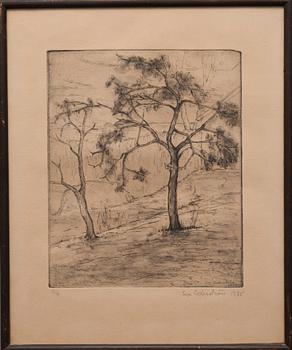 EVA CEDERSTRÖM, etsning, signerad och daterad 1935 även i plåten, numrerad II/6.