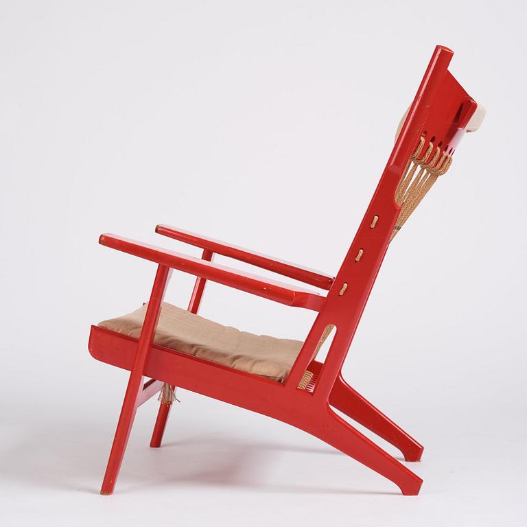 Hans J. Wegner, fåtölj "The Web Chair" modell "JH 719", Johannes Hansen, Danmark, efter 1968.