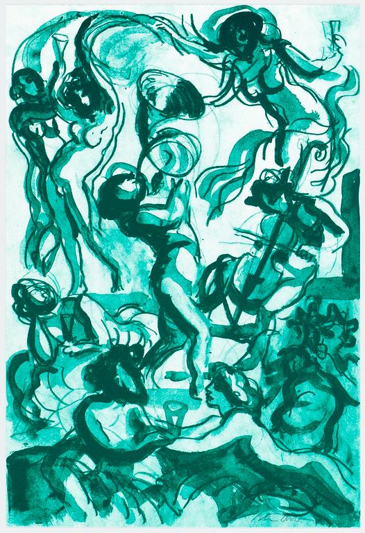 Peter Dahl, Utan titel, ur: C. M. Bellman, "Fredmans Epistlar" samt ur "Vin, Kvinnor, Män" (5).