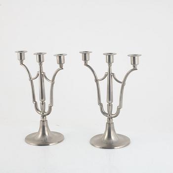 Edvin Ollers, a pair of candelabra, Stockholm 1915.