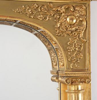 Spegel, av Petter Gustaf Bylander (spegelfabrikör i Göteborg 1811-58), Empire.