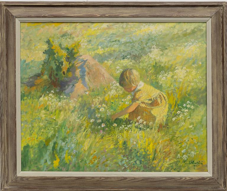 Gustaf Carlström, På blomsterängen.