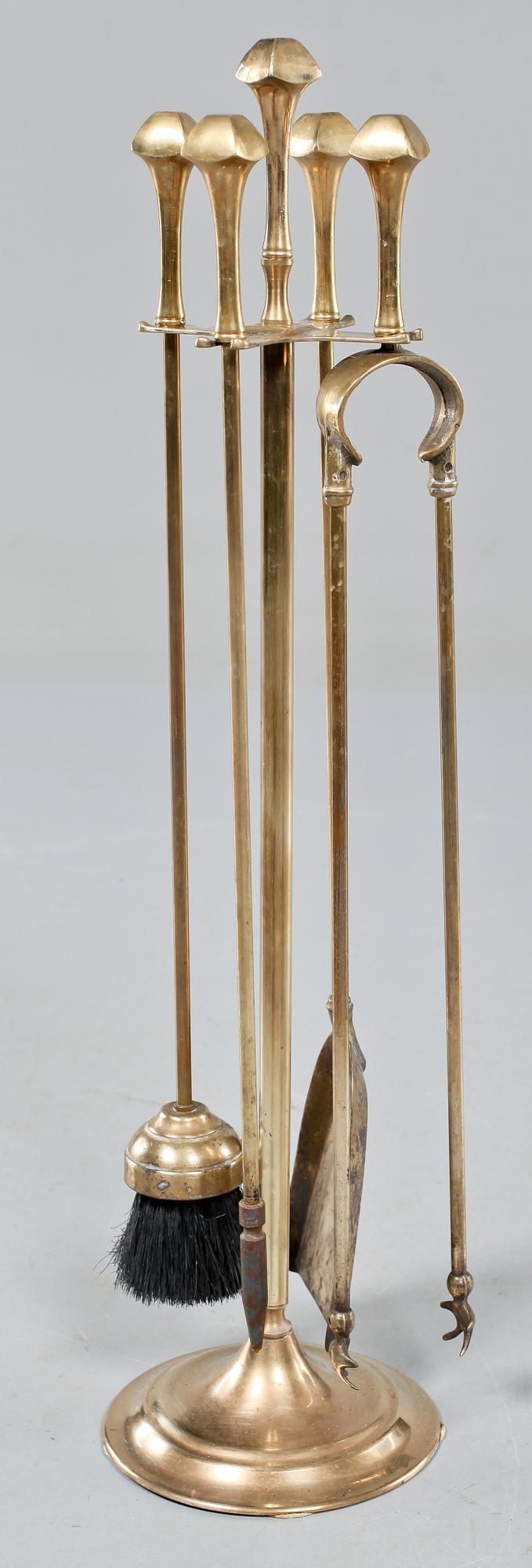 BRASSTÄLL, 5 delar, 1900-talets mitt/andra hälft.