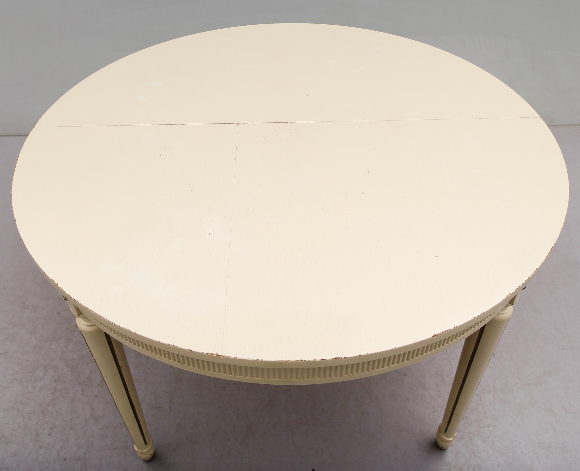 MATSALSGRUPP, 7 delar, gustaviansk stil, 1900-talets andra hälft.