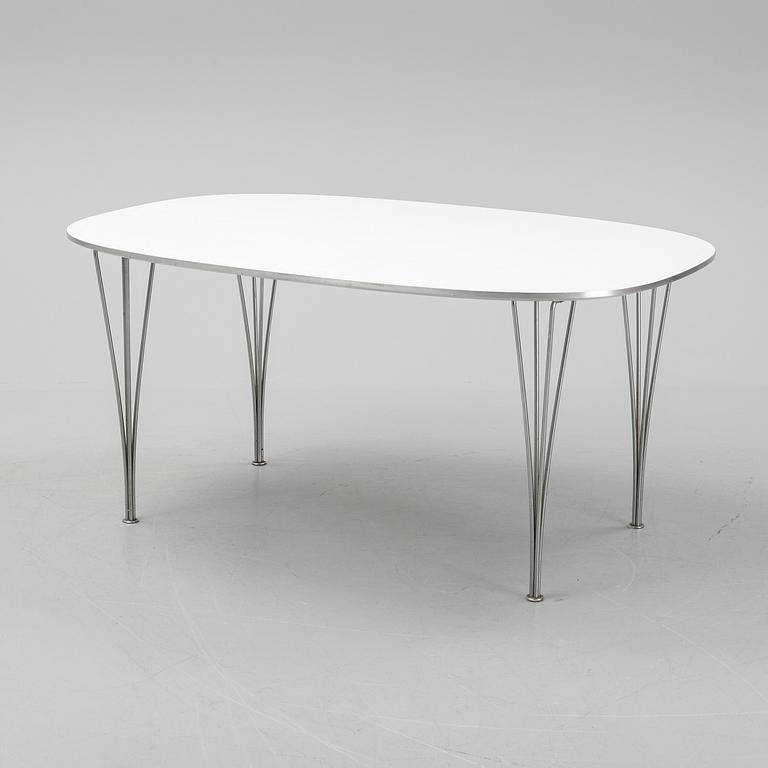 Bruno Mathsson & Piet Hein, bord, "Superelips", Fritz Hansen, Danmark.