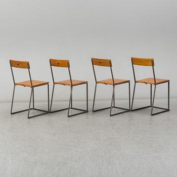 ARTHUR LINDQVIST, stolar, 4 st, Grythyttans Stålmöbler, 1900-talets första hälft.