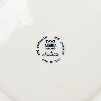 Inkeri Leivo, A 21-piece porcelain tableware set, 'Arctica' Arabia Finland.