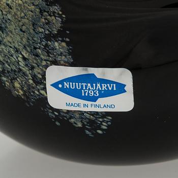 Oiva Toikka, glasfåglar, 4 st, signerade O. Toikka Nuutajärvi.
