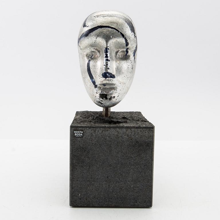 Bertil Vallien, sculpture, glass, "Janus" Limited Edition, Kosta Boda.