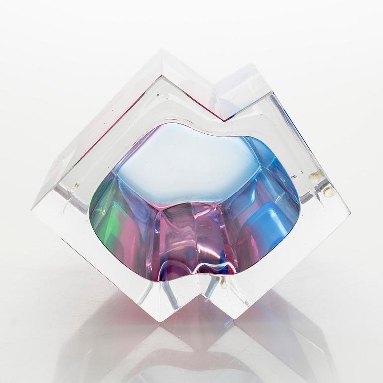 Helena Tynell, a glass vase, signed Helena Tynell Riihimäen Lasi Oy.