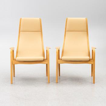 Yngve Ekström, Armchairs, a pair, "Lamino", Swedese, late 20th century.