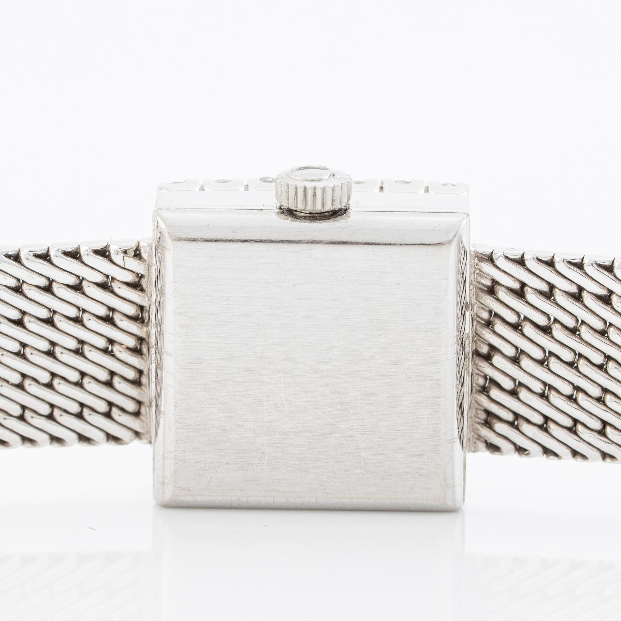 Omega, wristwatch, 14 x 14 mm.