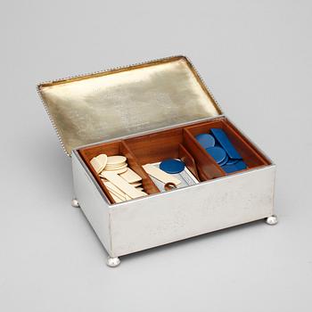 SPELSKRIN, silver, Firma K Anderson, Stockholm, 1929.