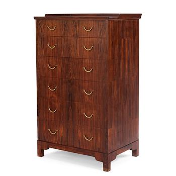 354. Carl Malmsten, a rare rosewood chest of drawers, Sweden, 1950s.