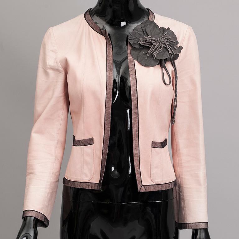 LÄDERJACKA, Chanel.