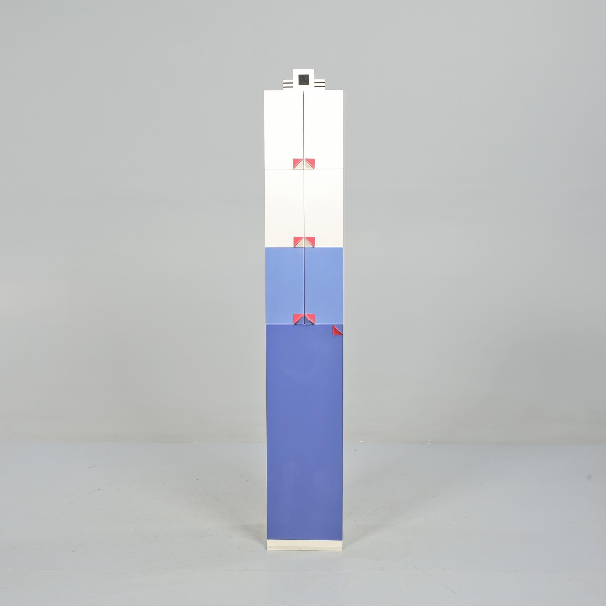 SKÅP/GOLVUR, postmodernism, "Summertime", Olle Andersson, Horreds Möbelindustri, formgivet 1983.