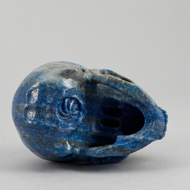 BREVPRESS, lapis lazuli, troligen Kina, 1900-tal.