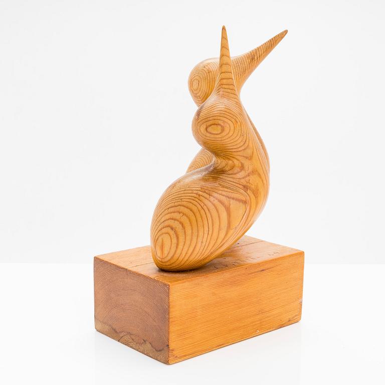 Sakari Pykälä, A wooden sculpture, signed and dated -69.