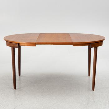 Hans Olsen, a dining table and four chairs, Frem Røjle, Denmark, 1950's.