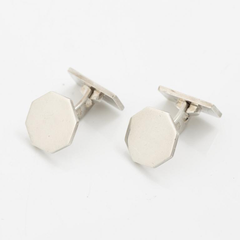 Wiwen Nilsson, a pair of cufflinks, sterling silver, Lund 1962.