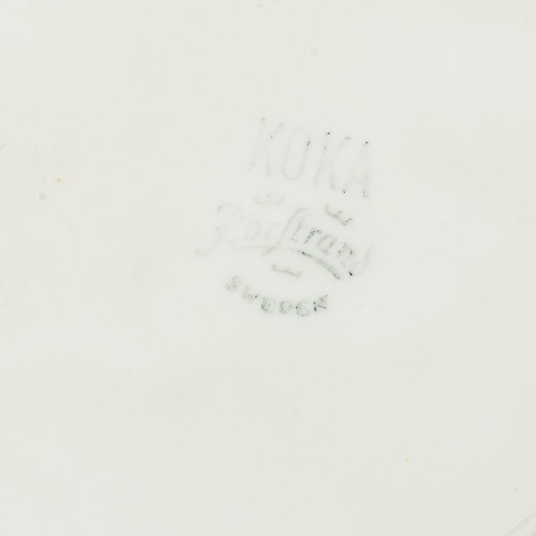 Hertha Bengtson, tallrikar, 44 st, "Koka", Rörstrand.