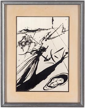 A sterling silver plaque after Salvador Dali. Franklin Mint, 1977.