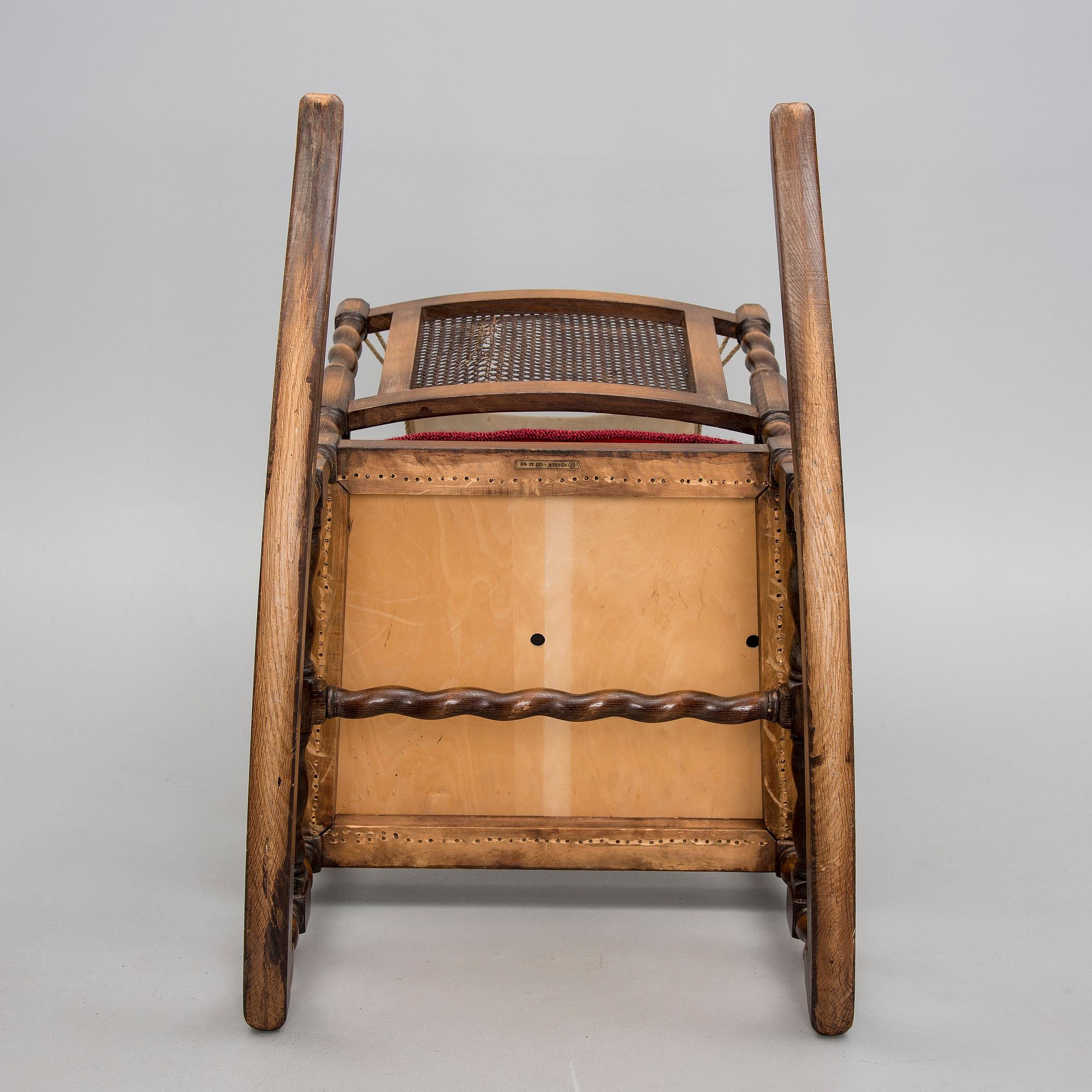 GUNGSTOL, Nordiska Kompaniet, 1900-talets mitt.