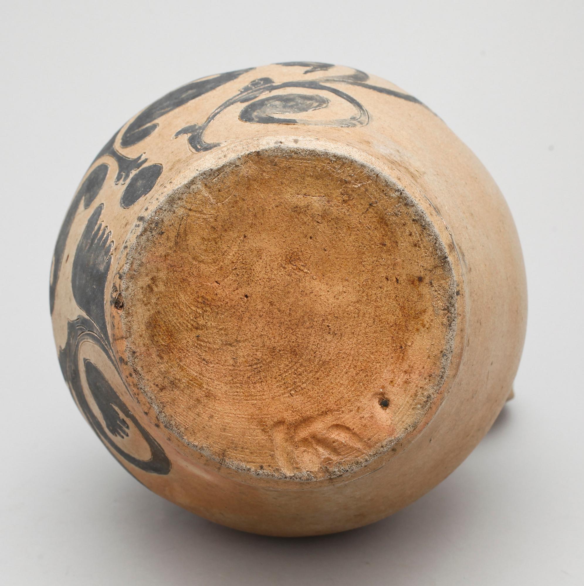 KANNA, saltglaserat lergods troligen Tyskland 1700/1800-tal.