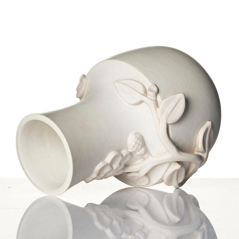 Wilhelm Kåge, a set of two "Carrara" ceramic vases, Gustavsberg, 1930s-40s.