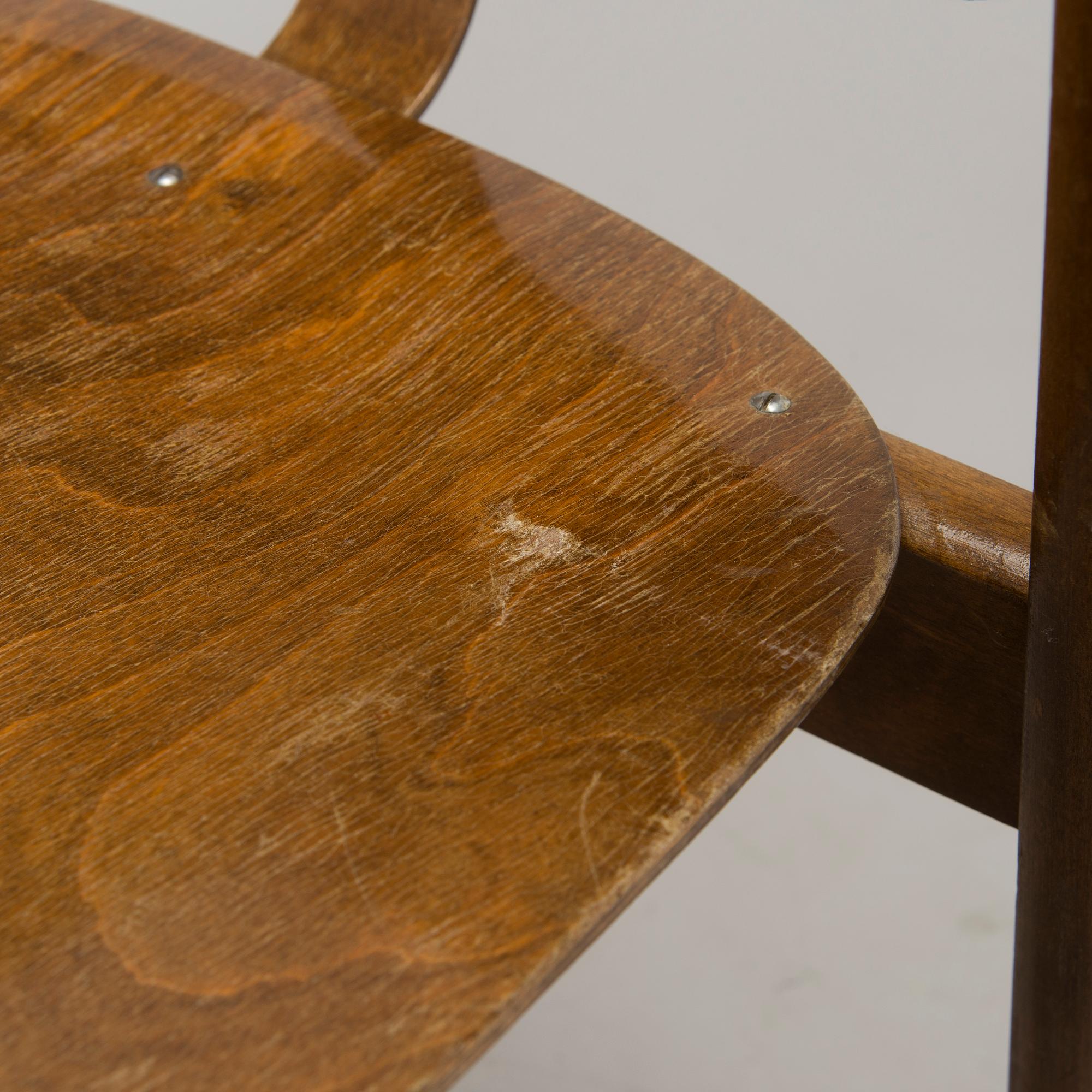 Ilmari Tapiovaara, a set of four mid-20th century 'Domus' chairs for Keravan Puuteollisuus.