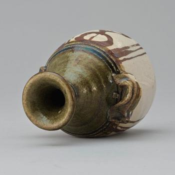 A Japanese stoneware vase, attributed to Wakao Toshisada.